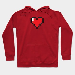 8bit Arcade Heart: Valentine’s Day 1Up Hoodie